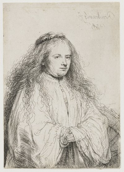 Saskia as St Catherine of Alexandria by Rembrandt van Rijn
