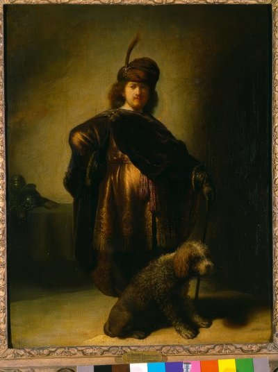 Self-Portrait in Oriental Costume by Rembrandt van Rijn