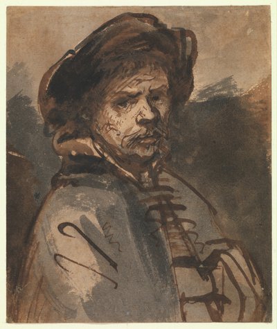 Self Portrait, 1635-40 by Rembrandt van Rijn