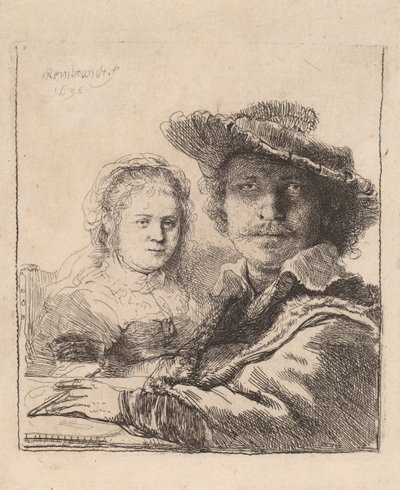 Self Portrait with Saskia by Rembrandt van Rijn