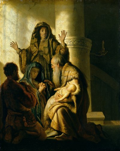 Simeon and Hannah in the Temple by Rembrandt van Rijn