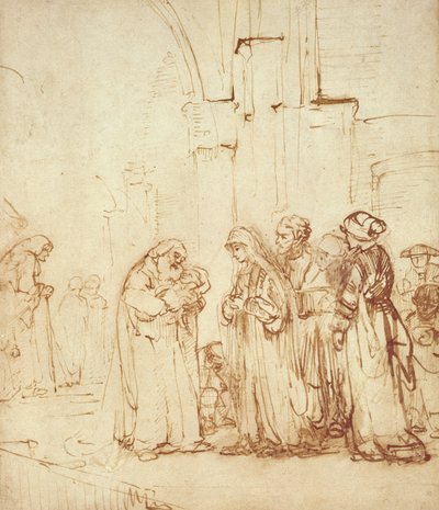 Simeon and Jesus in the Temple by Rembrandt van Rijn