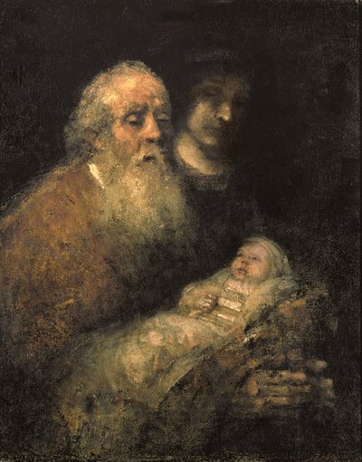 Simeon in the Temple by Rembrandt van Rijn