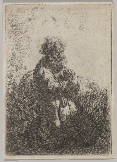 St. Jerome in Prayer by Rembrandt van Rijn