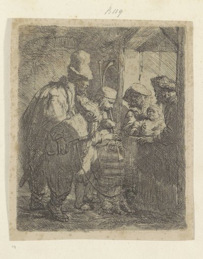 Street Musicians (Recueil de quatre-vingt-cinq estampes originales) by Rembrandt van Rijn
