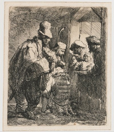 Strolling Musicians by Rembrandt van Rijn