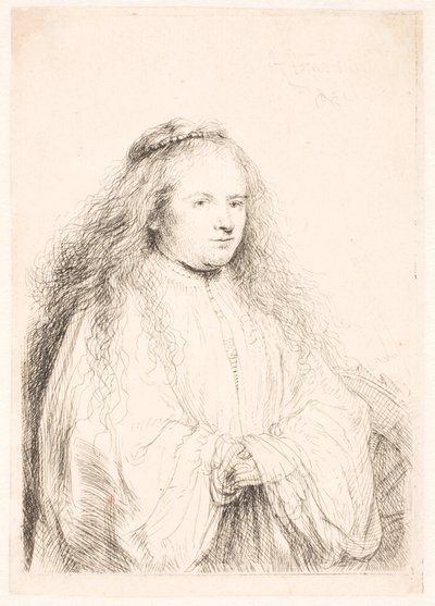 Study of Saskia as St. Catherine (the "Little Jewish Bride") by Rembrandt van Rijn