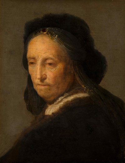 Study of an Old Woman, c1630-1634 by Rembrandt van Rijn