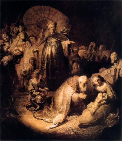 The Adoration of the Magi by Rembrandt van Rijn