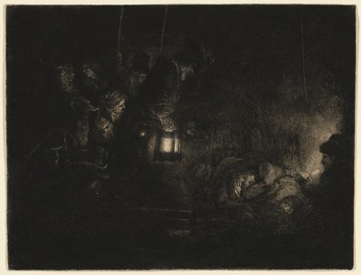 The Adoration of the Shepherds: A Night Piece by Rembrandt van Rijn