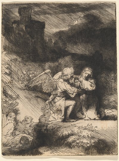 The Agony in the Garden by Rembrandt van Rijn