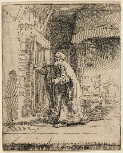 The Blindness of Tobit: The Larger Plate by Rembrandt van Rijn