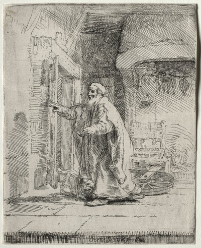 The Blindness of Tobit: The Larger Plate by Rembrandt van Rijn