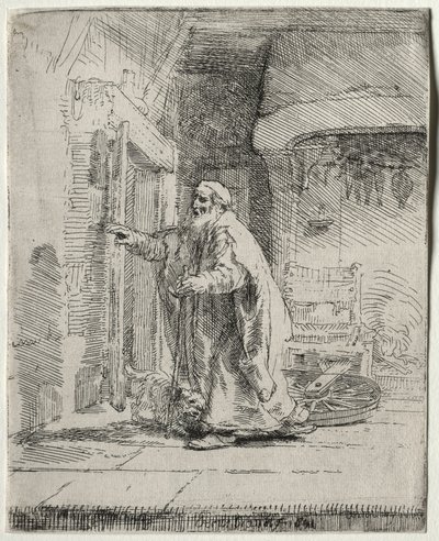 The Blindness of Tobit: The Larger Plate by Rembrandt van Rijn