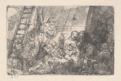The Circumcision in the Stable, 1646-54 by Rembrandt van Rijn