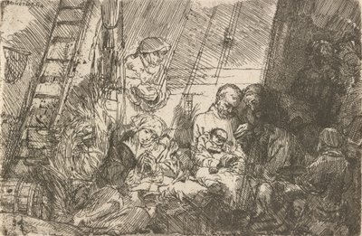 The Circumcision in the Stable by Rembrandt van Rijn