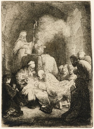 The Circumcision: small plate by Rembrandt van Rijn