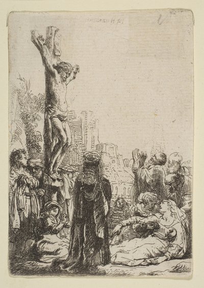 The Crucifixion: Small Plate by Rembrandt van Rijn