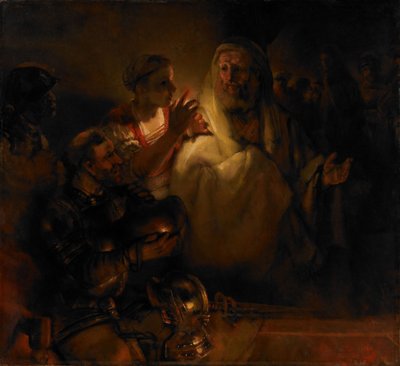 The Denial of Saint Peter by Rembrandt van Rijn