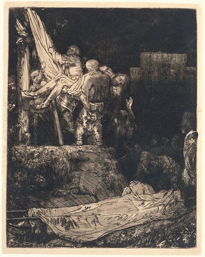 The Descent from the Cross by Torchlight by Rembrandt van Rijn