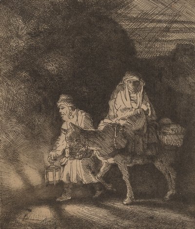 The Flight into Egypt: a Night Piece by Rembrandt van Rijn