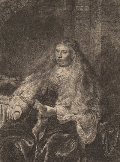 The Great Jewish Bride by Rembrandt van Rijn