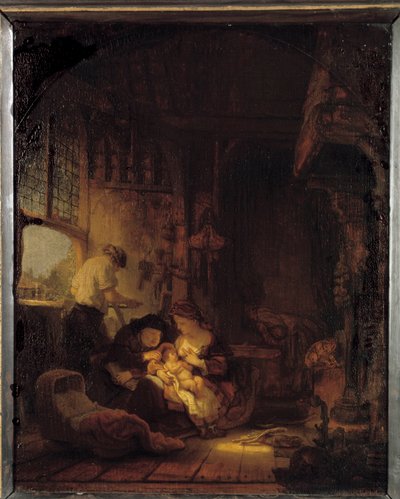 The Holy Family by Rembrandt van Rijn