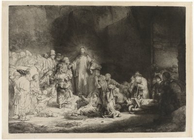 The Hundred Guilder Print by Rembrandt van Rijn