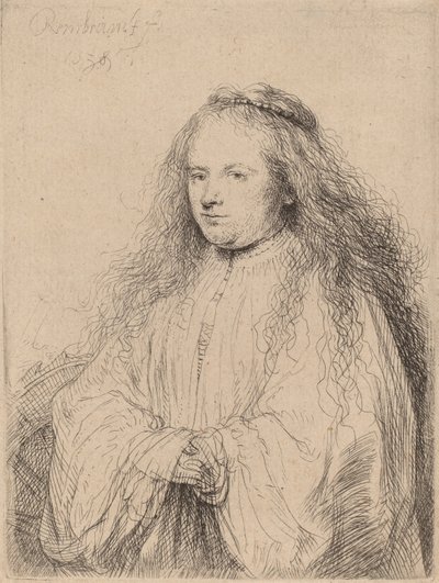 The Little Jewish Bride (Saskia as Saint Catherine), 1638 by Rembrandt van Rijn