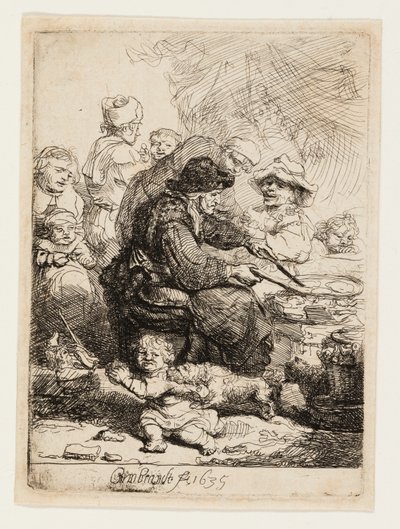 The Pancake Woman by Rembrandt van Rijn