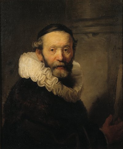 The Preacher Johannes Uttenbogaert by Rembrandt van Rijn