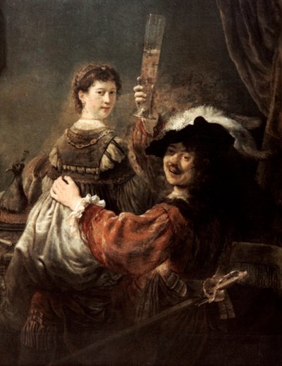 The Prodigal Son in the Tavern (detail) by Rembrandt van Rijn
