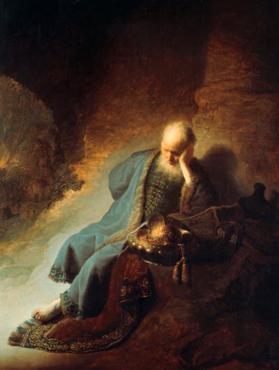 The Prophet Jeremiah Mourning over the Destruction of Jerusalem, 1630 by Rembrandt van Rijn