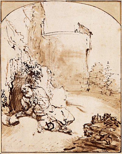 The Prophet Jonah Before the Walls of Nineveh by Rembrandt van Rijn
