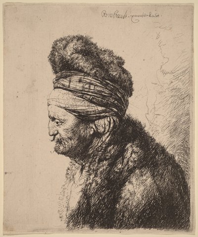 The Second Oriental Head by Rembrandt van Rijn
