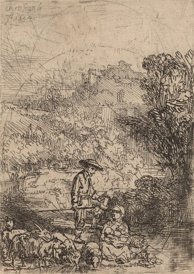 The Shepherd and His Family, 1644 by Rembrandt van Rijn