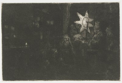 The Star of the Kings: A Night Piece by Rembrandt van Rijn