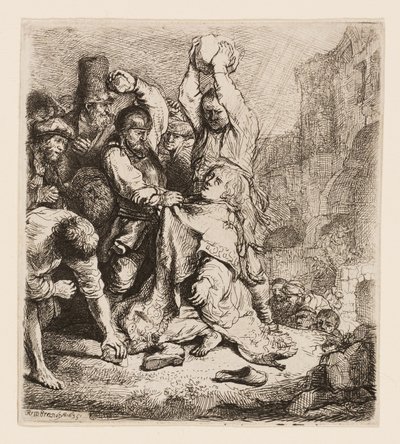 The Stoning of St. Stephen by Rembrandt van Rijn