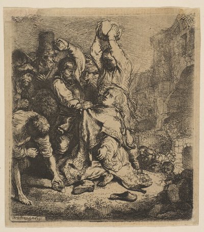 The Stoning of St. Stephen by Rembrandt van Rijn