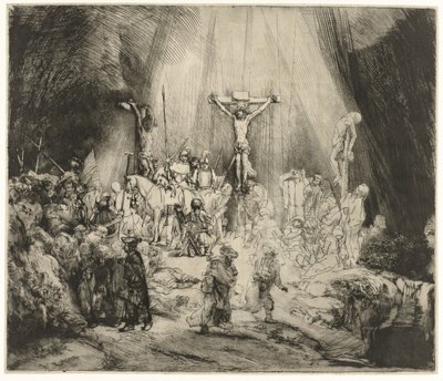 The Three Crosses by Rembrandt van Rijn