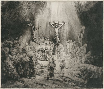 The Three Crosses by Rembrandt van Rijn