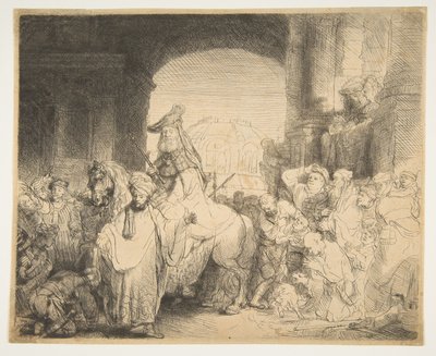 The Triumph of Mordecai by Rembrandt van Rijn
