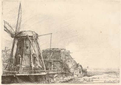 The Windmill by Rembrandt van Rijn