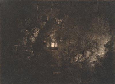The Adoration of the Shepherds: A Night Piece by Rembrandt van Rijn