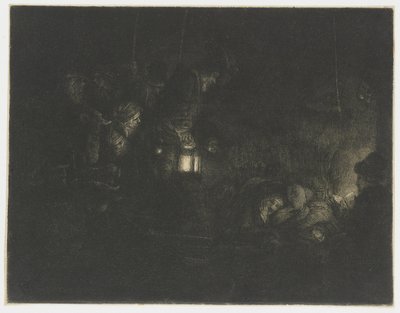 The Adoration of the Shepherds: A Night Piece by Rembrandt van Rijn