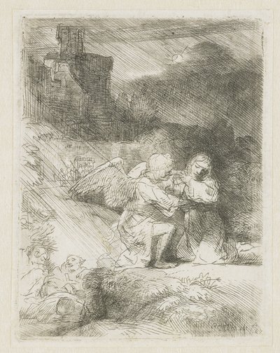 The Agony in the Garden by Rembrandt van Rijn
