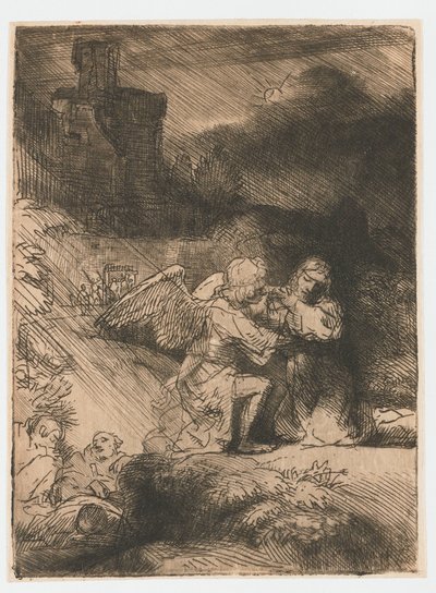 The Agony in the Garden by Rembrandt van Rijn
