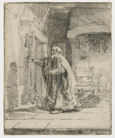 The blindness of Tobit: the larger plate by Rembrandt van Rijn