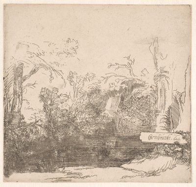 The Boat-House by Rembrandt van Rijn