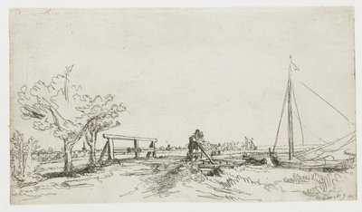 The Bridge at Klein Kostverloren on the Amstel by Rembrandt van Rijn
